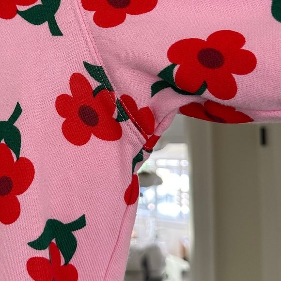 Men's GOLF WANG Find Some Time Pink and Red Flower Crewneck Sweatshirt - Size L - Picture 11 of 16